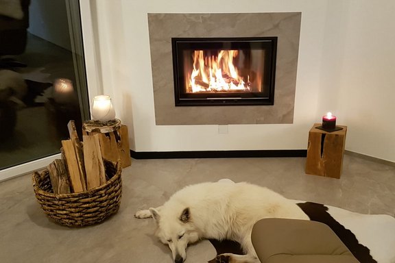 Speicherofen in Einfamilienhaus Speicherofen in Einfamilienhaus